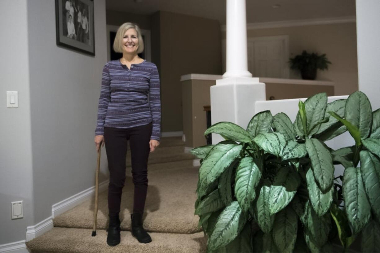 Christy Quinn uses a cane to walk. She had a career as a dental hygienist, but had to end her career due to the accident.