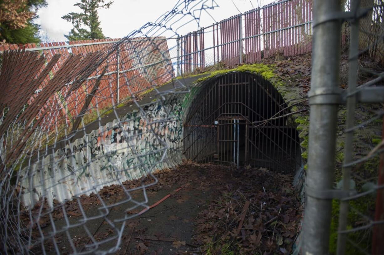 An underground tunnel near Columbia River High School was meant to serve as a link for the Cougar Creek Trail. The tunnel was built in 1991 and eventually closed.