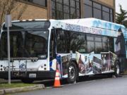 Battle Ground is the first of several local cities to be honored with a vinyl wrap on a C-Tran bus.