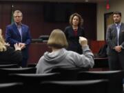 Rep. elect Larry Hoff, Sen. Ann Rivers and Rep. Brandon Vick hosted four town halls across the district Saturday before the session kicks off Jan. 14.