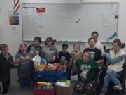 Felida: Students in Skyview High School’s Transitional Skills Room 405 organized Operation Storm Paws to collect toys and supplies for animals at the Humane Society for Southwest Washington.