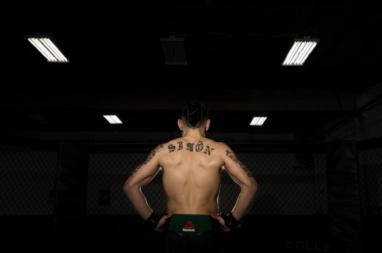 Ricky Simón of Vancouver is pictured at Gracie Barra Portland on Jan. 24, 2019. Simón graduated from Union High School in 2010 and initially hoping to be a college wrestler, but he eventually stopped wrestling and and started MMA. Simón signed with the UFC last spring, and just recently signed another four-fight deal. Simón will fight the first of those four fights in Melbourne Australia on Feb. 9.