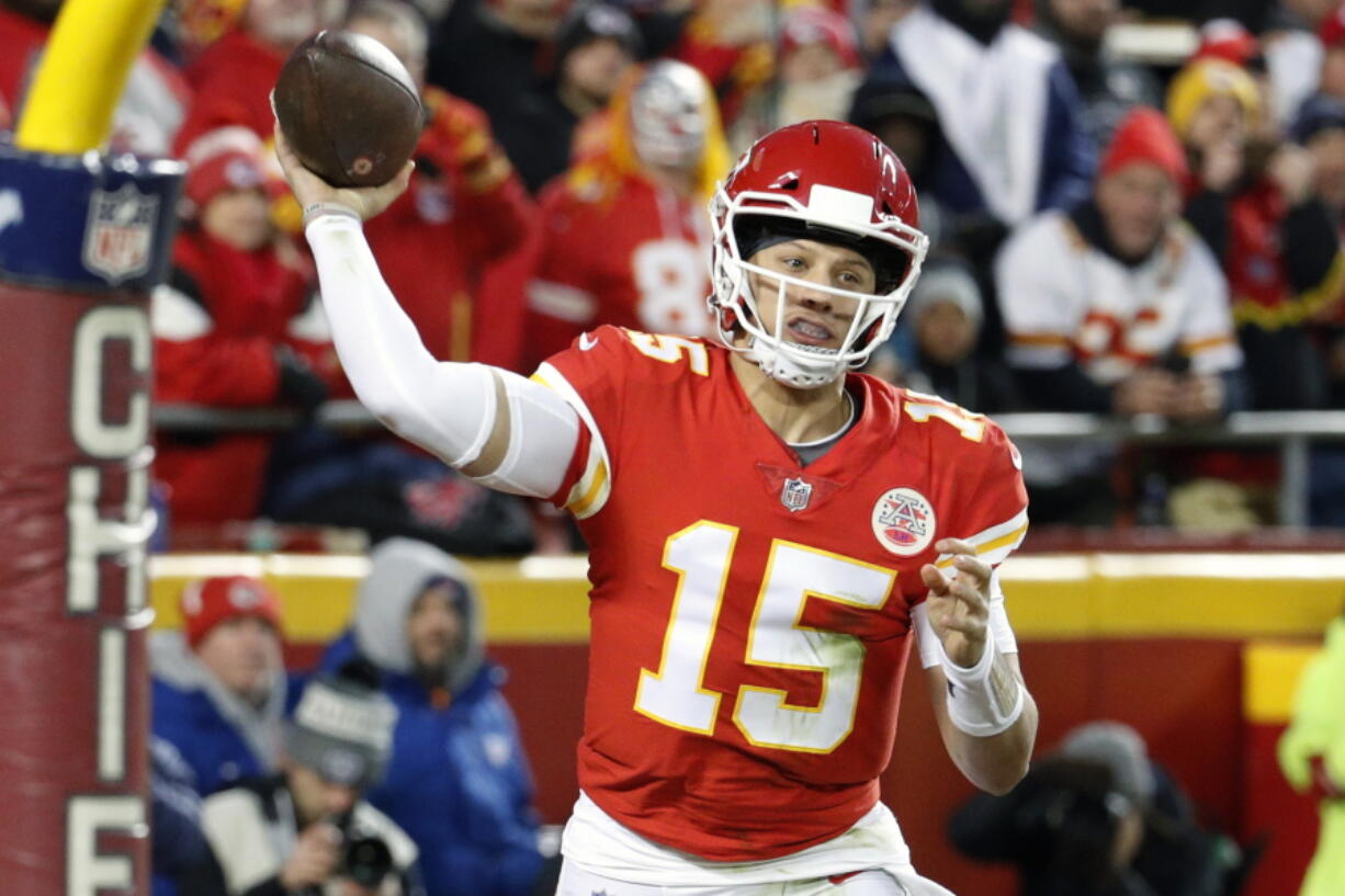 Kansas City Chiefs quarterback Patrick Mahomes (15) made The Associated Press 2018 NFL All-Pro Team, Friday, Jan. 4, 2018.