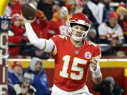 Kansas City Chiefs quarterback Patrick Mahomes (15) made The Associated Press 2018 NFL All-Pro Team, Friday, Jan. 4, 2018.