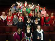 The Magenta Rocks! Christmas Choir performed in December. The theater recently received a grant to replace its lighting system.