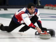 Former Minnesota Vikings football player Jared Allen practices with his curling team for a competition in Blaine, Minn. Allen retired from the NFL in 2015 and will attempt to qualify for the U.S. championships against curlers who have been throwing stones for most of their lives.