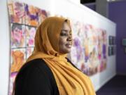 Salima Suswell, head of the advisory committee for the new exhibit at the Please Touch Museum, “America to Zanzibar: Muslim Cultures Near and Far,” pauses inside the prayer room.