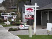 New homes in the $476,898 to $499,898 price range are pictured along Northwest 117th Street in Vancouver in December.