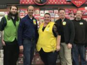 Hudson Bay: Representatives from the Police Activities League of Vancouver and Walmart on Grand Boulevard, which awarded the league a $2,300 grant for the league’s mentoring program.