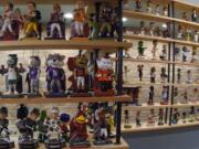 In this Jan. 8, 2019 photo bobbleheads are on display at the National Bobblehead Hall of Fame and Museum in Milwaukee. The new museum may well hold the largest collection of bobbleheads anyone has ever seen, displaying more than 6,500 figures of athletes, mascots, celebrities, animals, cartoon characters, politicians and more.