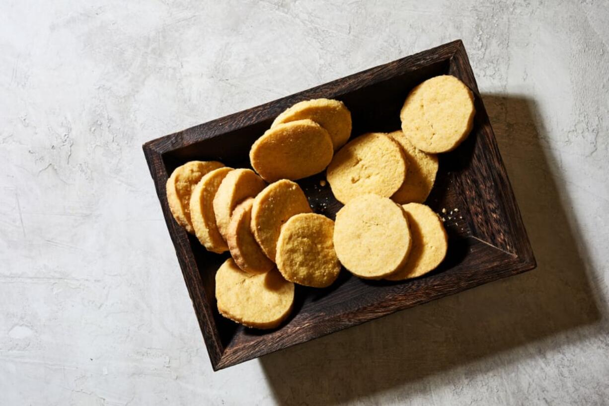 Lemon Cornmeal Shortbread.