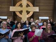 The Vancouver USA Singers rehearse for their Christmas-season concerts in November 2018.