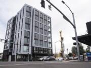 Carbon12, the tallest mass timber and cross-laminated timber building in the country, is an eight-story condominium tower in Portland completed in January 2018 and designed and developed by Path Architecture and Kaiser Group. Those two firms, which operate as one company, are planning to build a similar structure at The Waterfront Vancouver on Block 14. The building would be called The Trestle.