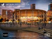 A rendering for the medium pavilion design concept Restore Oregon is looking at for bringing back the Jantzen Beach Carousel.