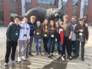 Hockinson: Members of the Hockinson High School Theatre Co., who earned an Excellence in Performance award at the Washington State Thespian Festival.