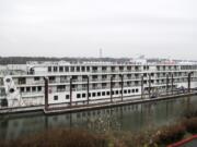 The American Song docks at the Red Lion Hotel at Jantzen Beach on Friday for a preview event before its first Columbia River cruise. The ship is the third Columbia River cruise vessel from American River Cruises and the seventh cruise ship currently operating on the river.