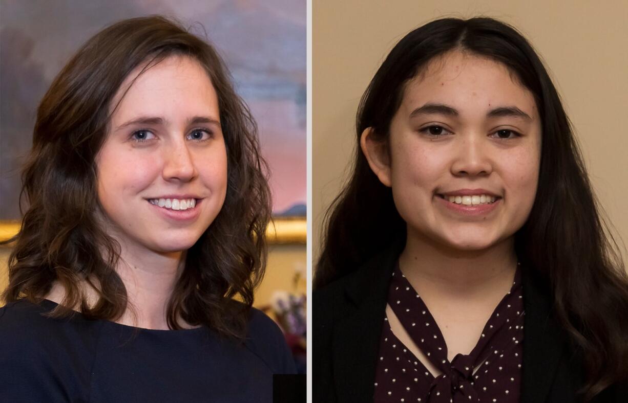 Elizabeth Fitzgearld, left, and Nicole Nugent