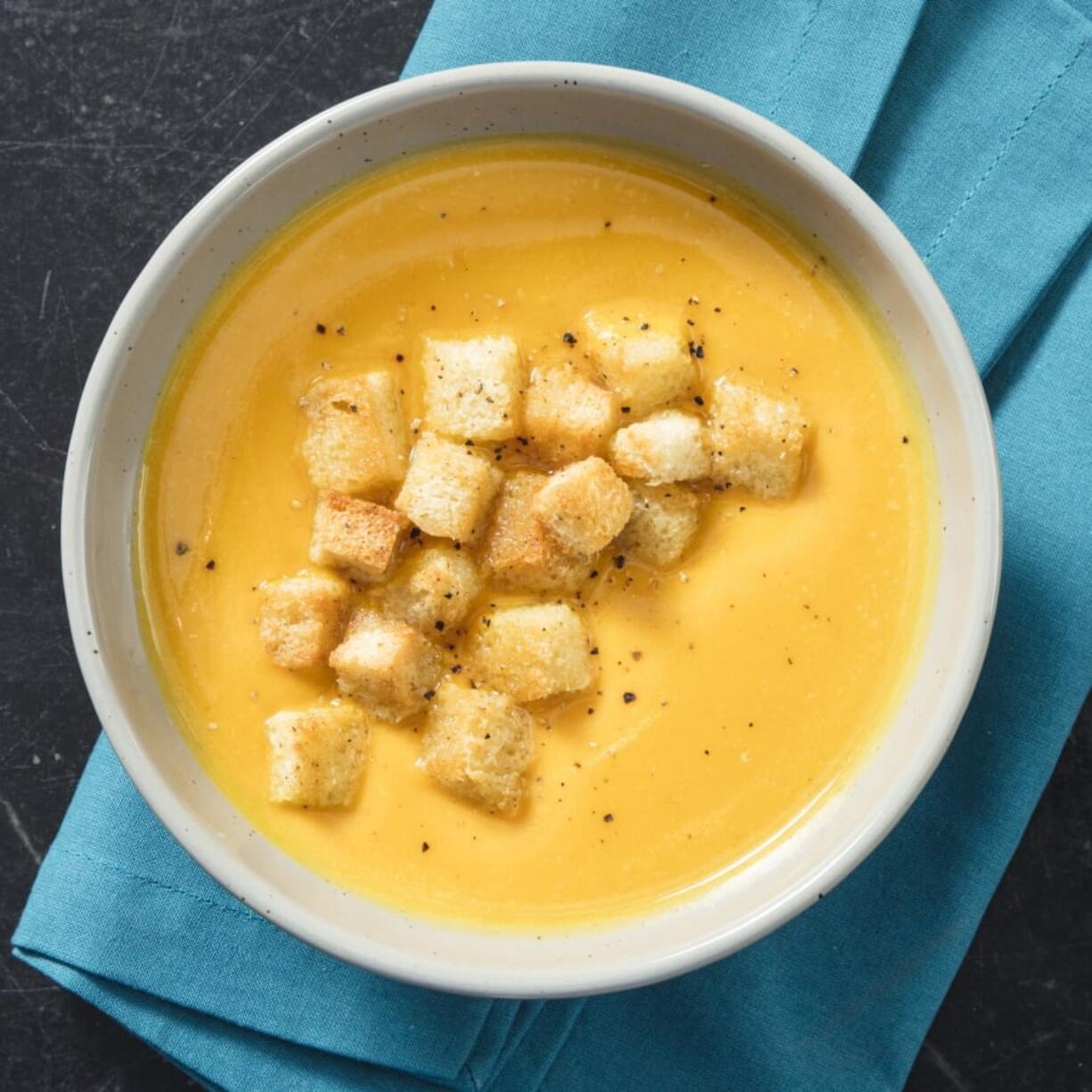 Curried Butternut Squash and Apple Soup (Daniel J.