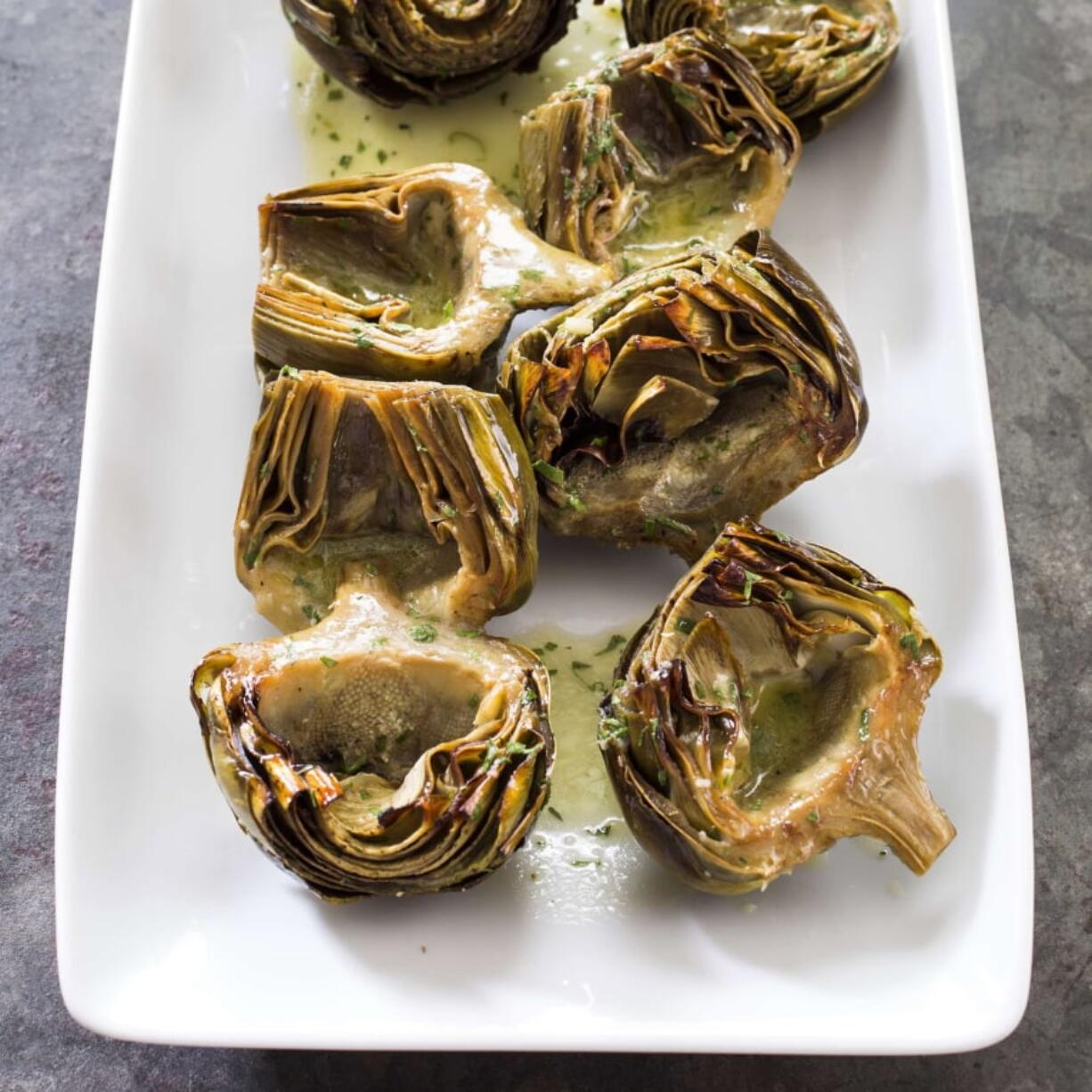 Roasted Artichokes With Vinaigrette (Daniel J.