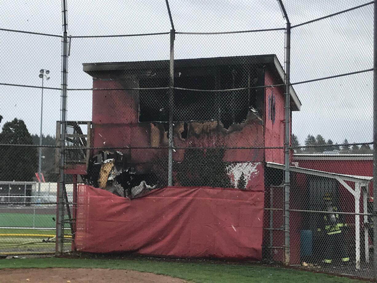 A fire destroyed an Alcoa Little League score tower and all of its contents Wednesday afternoon. The league is now raising money to replace gear and prepare for upcoming games. The cause of the fire remains under investigation.