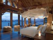 Ocean view from a bedroom at Six Senses Hotel Resort Spa in Thailand.