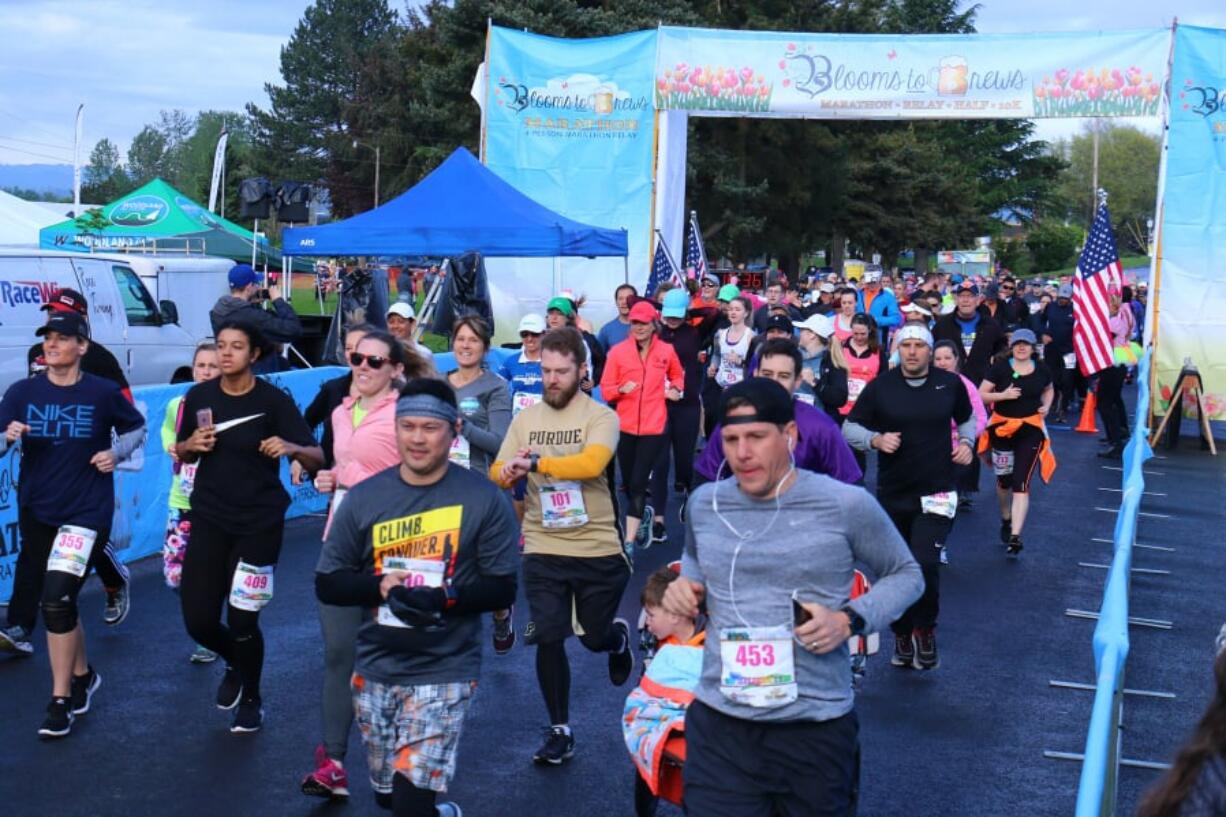 The Blooms to Brews Marathon is a Boston Marathon qualifier.