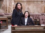 Fisher-Mill Plain: State Rep. Monica Stonier, D-Vancouver, sponsored Pacific Middle School student Mallory Stonier, who is her daughter, as a page in the Washington state House of Representatives recently.