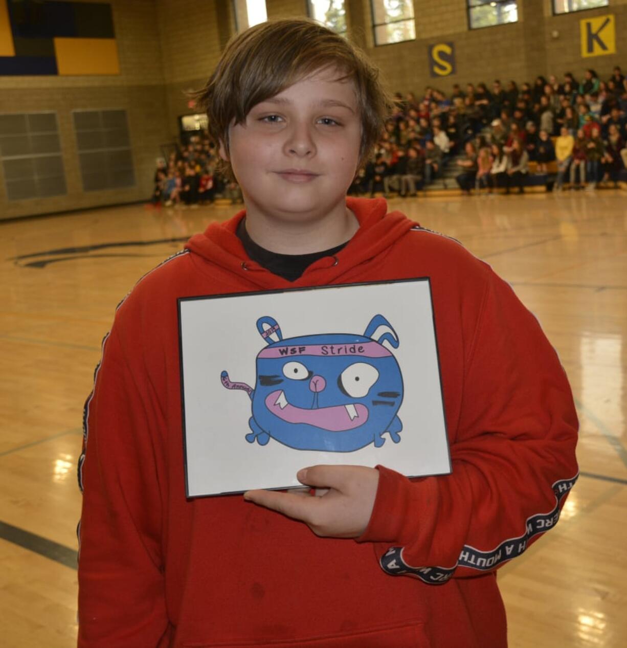 Washougal: Jemtegaard Middle School sixth-grader Dakota Duncan won the logo contest for the 16th annual Student Stride for Education fun run.