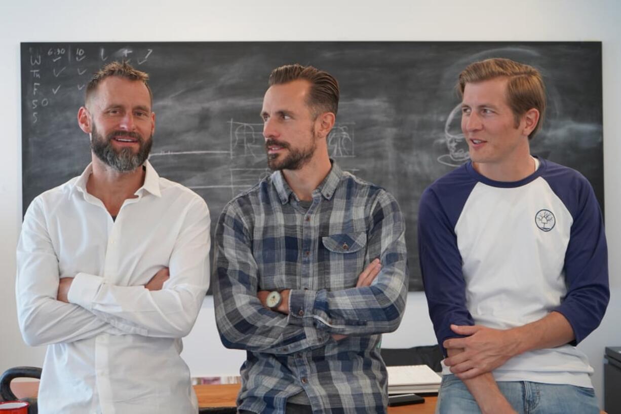 Justin McMillen, from left, is CEO of Tree House Recovery, and brothers Clayton, COO, and Brandon, admissions director, help him run the recovery program.