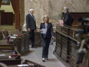 State Rep. Vicki Kraft, R-Vancouver, gets ready for the legislative session to begin April 9 in Olympia. During this year’s session, Kraft has called attention to bills she’s found troublesome, in some cases defying legislative convention.