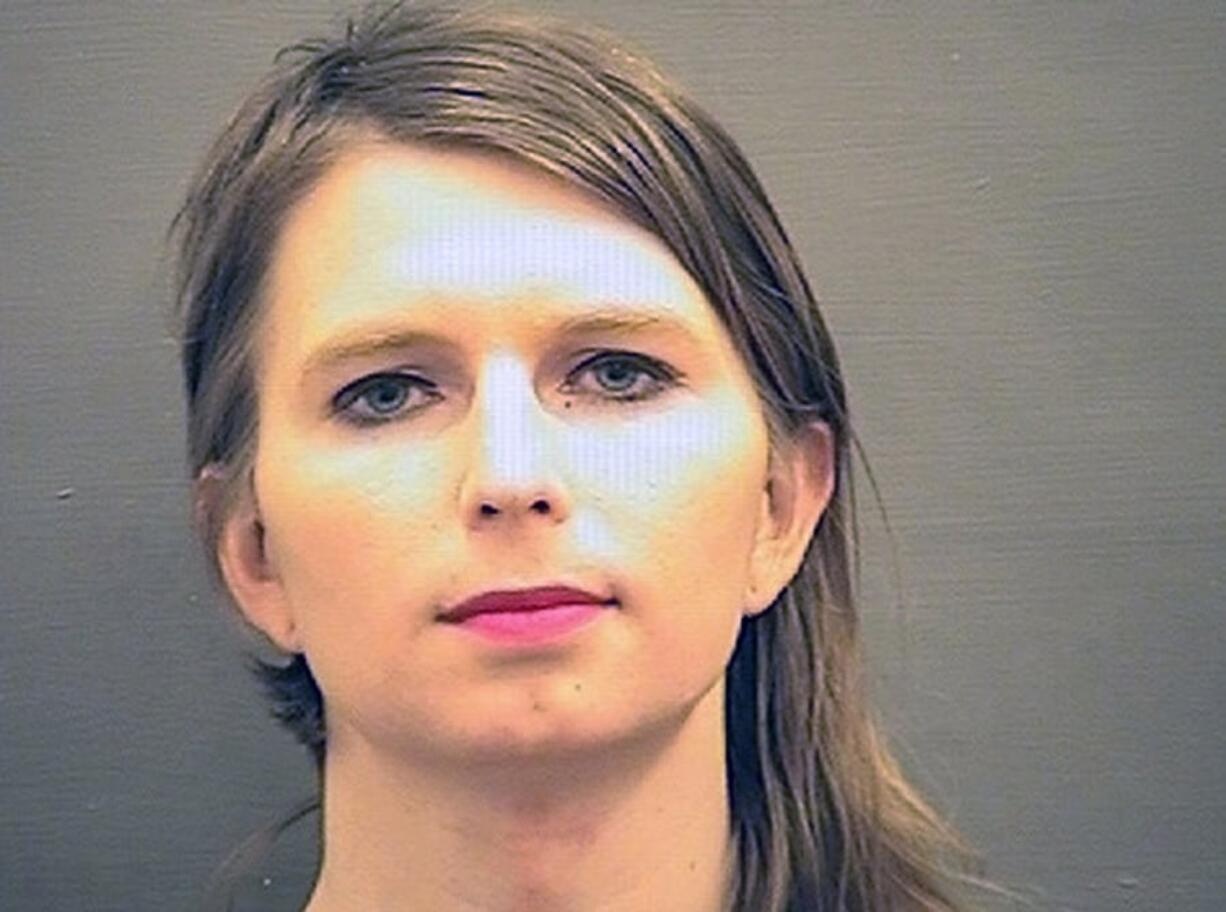 FILE - This undated booking photo provided by the Alexandria Sheriff’s Office, in Virginia, shows Chelsea Manning. A federal appeals court on Monday, April 22, 2109, rejected a bid by former Army intelligence analyst Chelsea Manning to be released from jail for refusing to testify to a grand jury investigating Wikileaks.