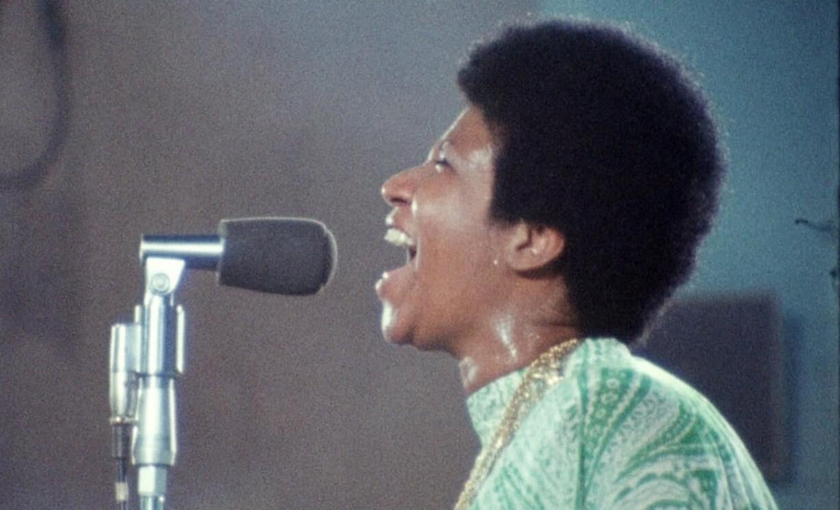 Aretha Franklin in a scene from the documentary “Amazing Grace.” (Neon)