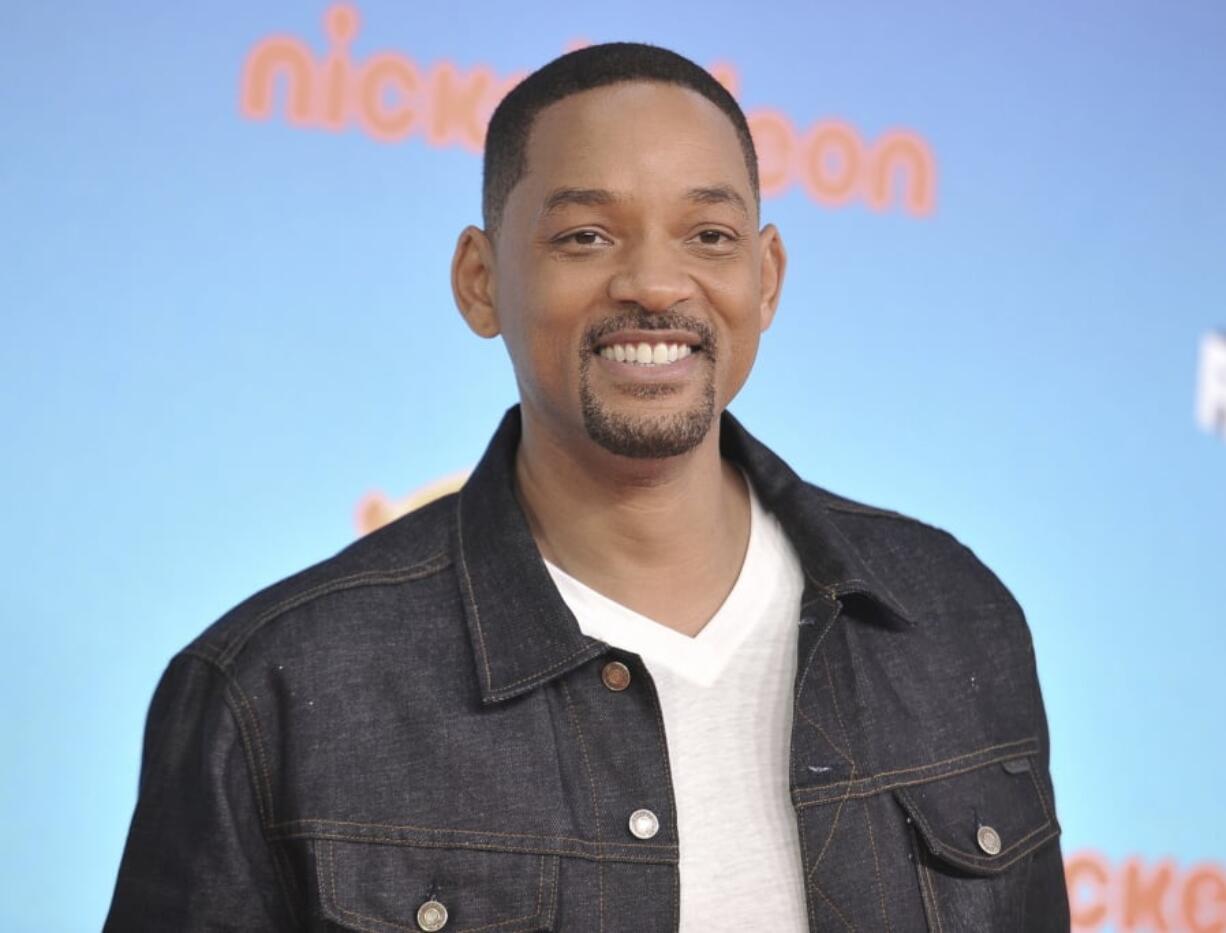 FILE - In this March 23, 2019, file photo, Will Smith arrives at the Nickelodeon Kids’ Choice Awards in Los Angeles. Smith, NASA, Fortnite and Disney are among the 2019 Webby Award winners for internet excellence. The International Academy of Digital Arts and Sciences announced the winners Tuesday, April 23, 2019.