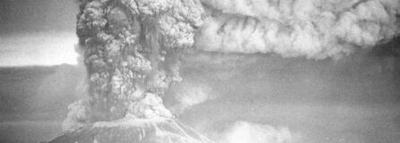 In this May 19, 1980 file photo, Mount St. Helens erupts in Washington, sending a plume of ash many miles skyward.