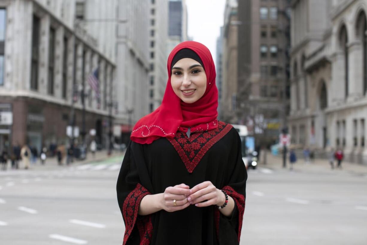 Saeda Sulieman, 18, of Oak Lawn, a freshman at Moraine Valley Community College, started wearing a hijab in seventh grade.