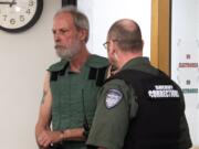 Richard Eugene Knapp, then-57, makes a first appearance in Clark County Superior Court on May 1, 2019 in connection with the 1994 rape and strangulation death of a woman in Vancouver.