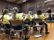 Hockinson: The Vancouver Pops made its annual visit in April to perform with the Hockinson Middle School fifth- and eighth-grade bands, and in doing so brought together generations of musicians ranging from age 11 to 90.