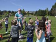 Washougal: For raising the most money during Gause Elementary School’s five-week Kid’s Heart Challenge, Lisa Haskins’ second-grade class earned the honor of spraying physical education teacher Mark Bauer with silly string.