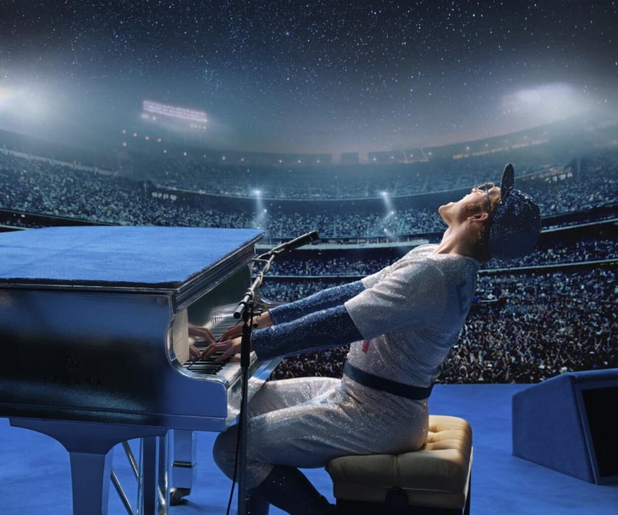 Taron Egerton as Elton John in “Rocketman.” Paramount Pictures