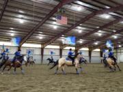 The Hockinson High equestrian drill team placed second at the WAHSET District 6 Meet 2 at Wenatchee over the weekend of April 18-21, 2019.