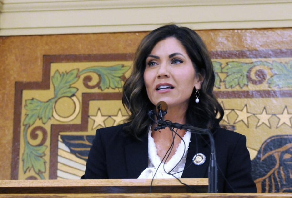 South Dakota Gov. Kristi Noem gives her first State of the State address in Pierre, S.D. South Dakota Gov. A Native American tribe has told South Dakota Gov. Kristi Noem she’s not welcome on one of largest reservations in the country after she led efforts to pass a state law targeting demonstrations such as those in neighboring North Dakota that plagued the Dakota Access oil pipeline. The Oglala Sioux tribe on Thursday, May 2, 2019 told South Dakota Gov. Kristi Noem to stay away from the Pine Ridge Reservation until she rescinds her support for new state laws that target disruptive demonstrations by anti-oil pipeline activists.