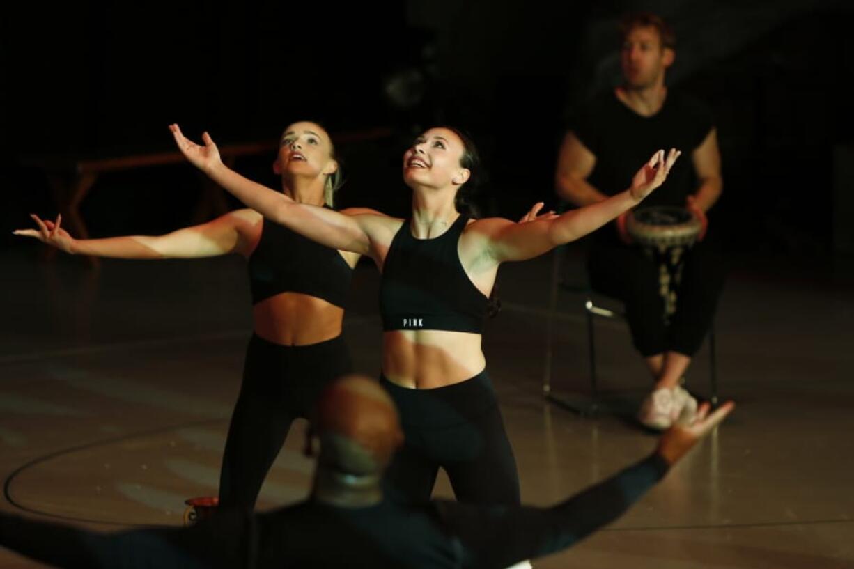 Performer Montana Moore dances during a rehearsal March 19 at Royal Caribbean’s entertainment training facility in North Miami, Fla.