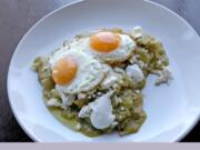 Gabriel Chavez’s Chilaquiles Verdes recipe is shown here topped by fried eggs, but you can serve it any way you like: With eggs sunny-side-up or scrambled, without eggs, or perhaps with chicken and sour cream.