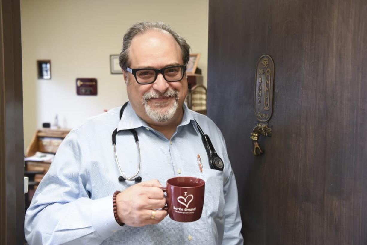 Dr. Dino Ramzi stands outside his clinic in Battle Ground, which was called Patient Direct Care and now goes by Delta Direct Care. Ramzi will open a new clinic in Vancouver later this year and is part of Delta Healthcare Foundation, a nonprofit aiming to give primary care scholarship to those in need of health care.