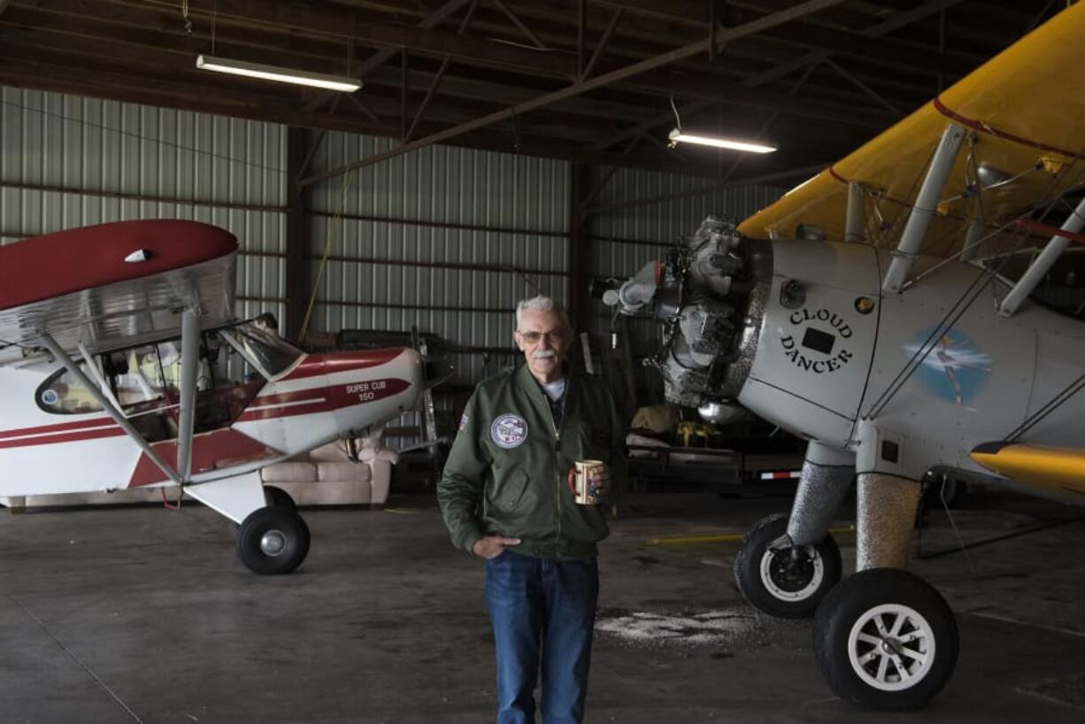 Kent Mehrer, president of the Camas-Washougal Aviation Association, is one of a close-knit group of pilots that call Camas’ Grove Field home.