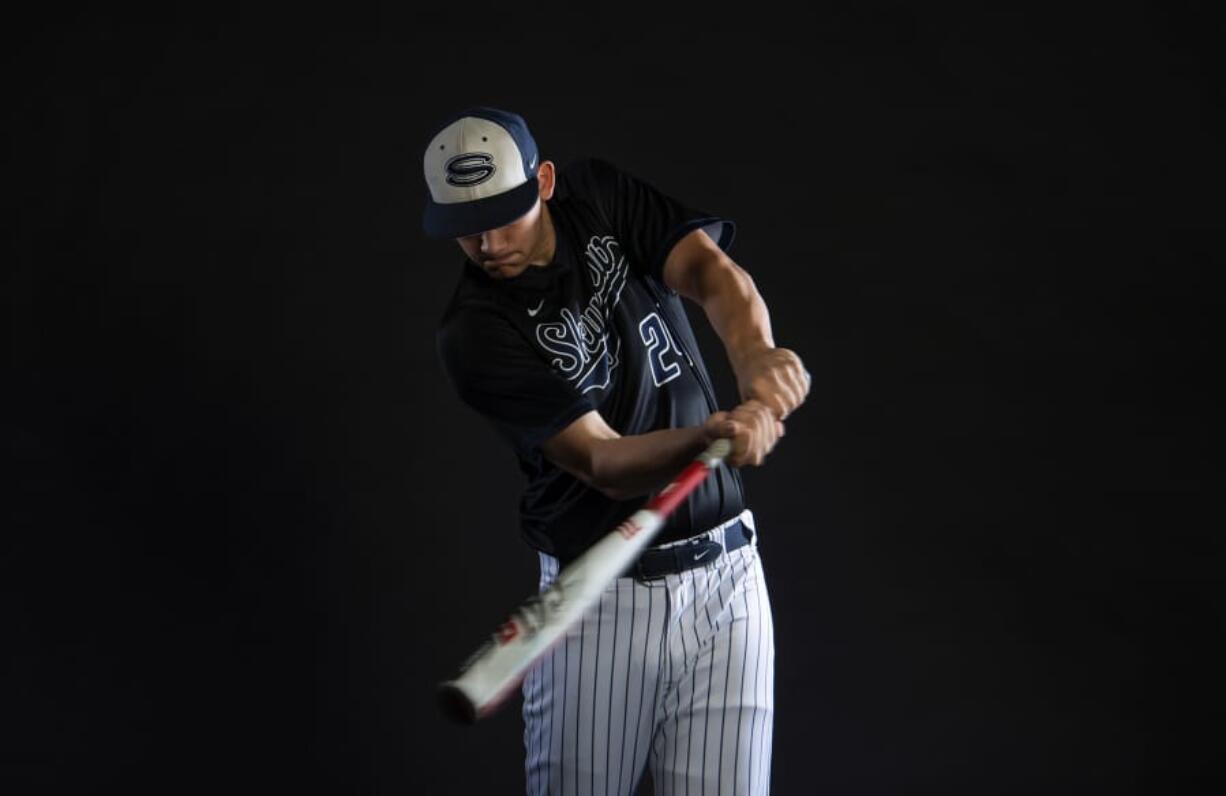 All-Region baseball player of the year, Skyview High School senior Ryan Pitts is pictured at The Columbian in Vancouver on Monday, June 3, 2019.