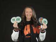 Washougal High senior Beyonce Bea, our All-Region girls athlete of the year, is pictured at The Columbian on Wednesday afternoon, June 5, 2019.