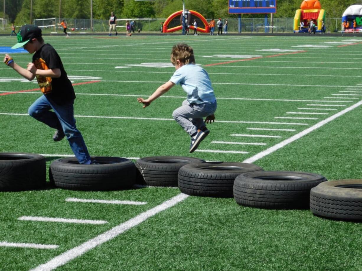 Ridgefield: East Ridgefield CrossFit set up an obstacle course as part of South Ridge Elementary School’s Sport-A-Thon fundraiser, which brought in more than $10,000 for the school.