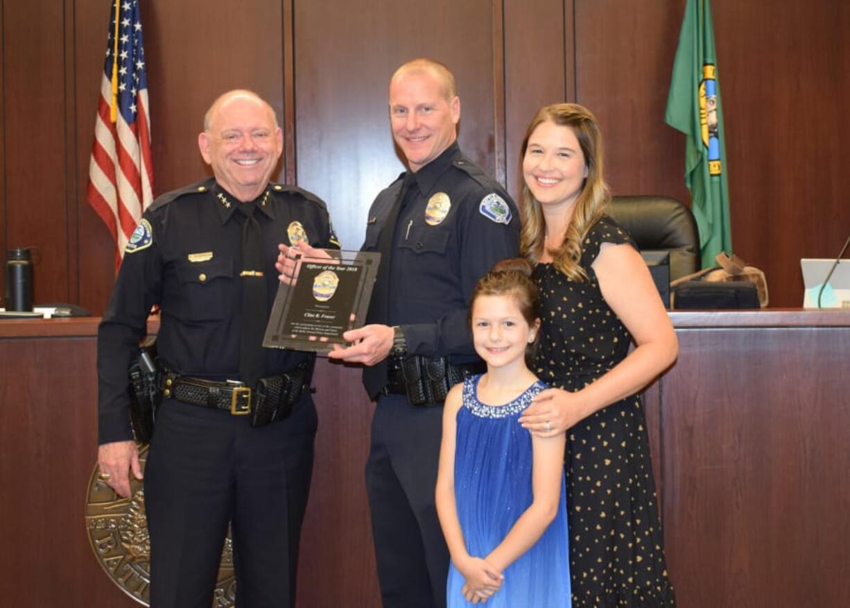 Clint Fraser, recipient of the 2018 Officer of the Year award.