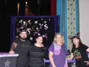 Minnehaha: Furry Friends volunteers, from left, Mike and Jenn Morris, Pam Petitt and Diane Stevens at an Acro-Cats show last month in Portland. They volunteered at the show and were presented with a check for $1,562 for their help with the shows.